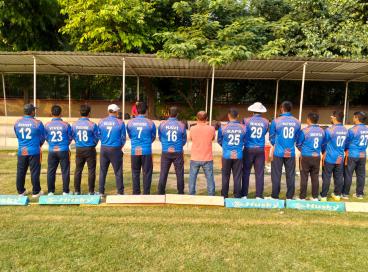 Pre match team photo